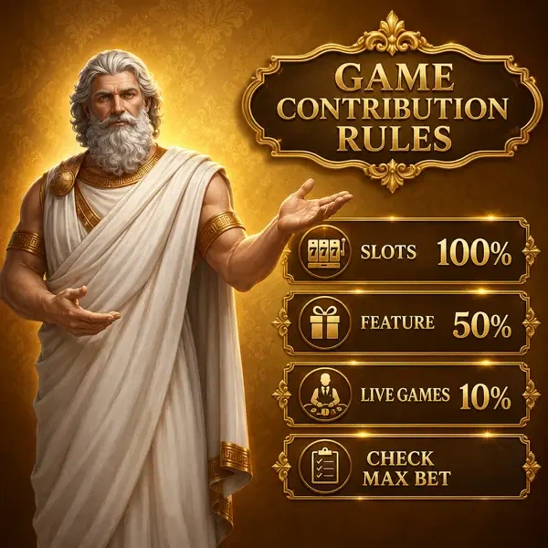 Un patriarca sabio con barba blanca fluida explica las reglas de contribución del juego de Tragaperras BGaming en un pergamino dorado